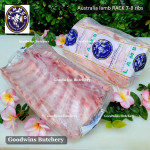 Lamb CHOP RACK (cut from lamb loin) Australia WAMMCO frozen THICK CUTS 1" (2.5cm) +/- 1.5kg 9-10pcs (price/kg)